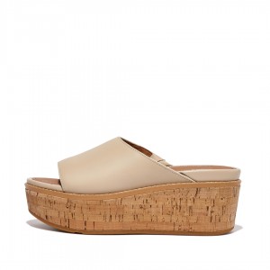 Fitflop Eloise Cork Wrap Kile Sandaler Dame Lysebeige | DK-417052-SGU