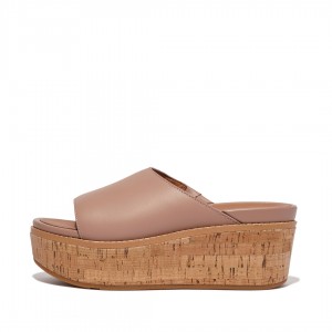 Fitflop Eloise Cork Wrap Kile Sandaler Dame Beige | DK-548706-AQL