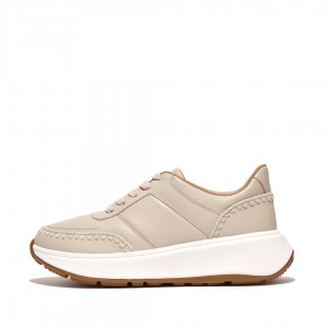 Fitflop F-Mode Sneakers Dame Beige | DK-245130-NKT