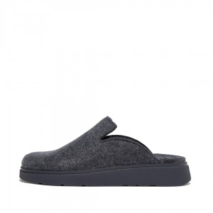 Fitflop Gen-Ff Felt Polyester Mules Herre Mørkeblå | DK-580326-FLR