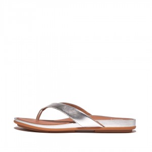 Fitflop Gracie Klipklapper Dame Sølv | DK-062359-BSZ