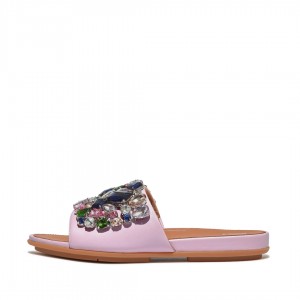 Fitflop Gracie Læder Badesandaler Dame Lyserød | DK-013756-UJS