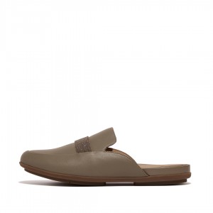 Fitflop Gracie Microfibre Mules Dame Beige | DK-671384-JTV