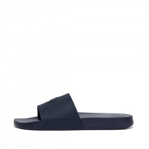 Fitflop Iqushion Rubber Badesandaler Herre Mørkeblå | DK-485102-LFI