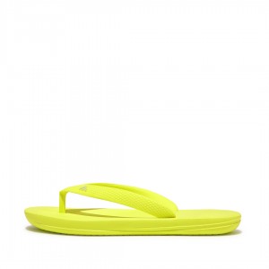 Fitflop Iqushion Rubber Klipklapper Børn Gul | DK-028976-TCF