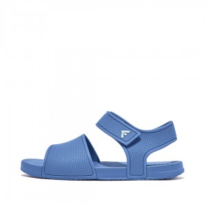 Fitflop Iqushion Rubber Sandaler Med Rem Børn Blå | DK-471065-OVQ