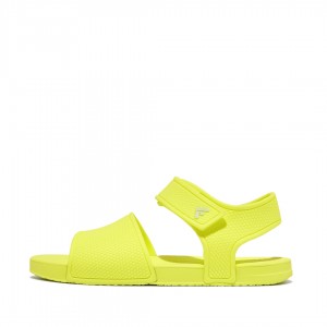 Fitflop Iqushion Rubber Sandaler Med Rem Børn Gul | DK-279351-VTJ