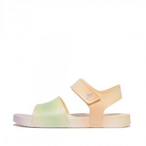 Fitflop Iqushion Rubber Sandaler Med Rem Børn Hvide | DK-289741-RGZ