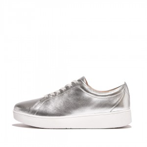 Fitflop Rally Court Sneakers Dame Sølv | DK-872365-TXK