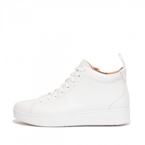 Fitflop Rally High Top Sneakers Dame Hvide | DK-196024-OYL