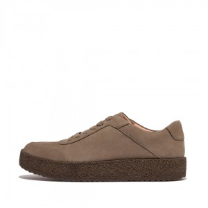 Fitflop Rally Nubuck Sneakers Dame Grå | DK-084329-VDB