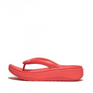 Fitflop Relieff Eva Tpu Thongs Sandaler Med Tåstolpe Dame Rød | DK-486370-QHP