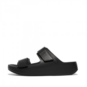 Fitflop Samel Adjustable Badesandaler Herre Sort | DK-238517-JAD