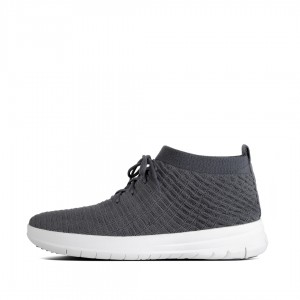 Fitflop Uberknit Tekstil Sneakers Herre Mørkegrå | DK-568914-GSF