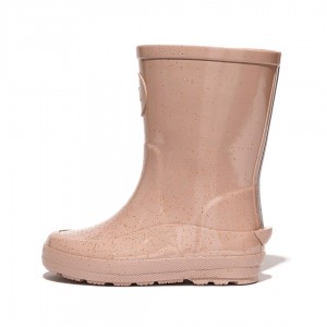 Fitflop Wonderwelly Natural Rubber Mix Gummistøvler Børn Guld | DK-907841-EOP