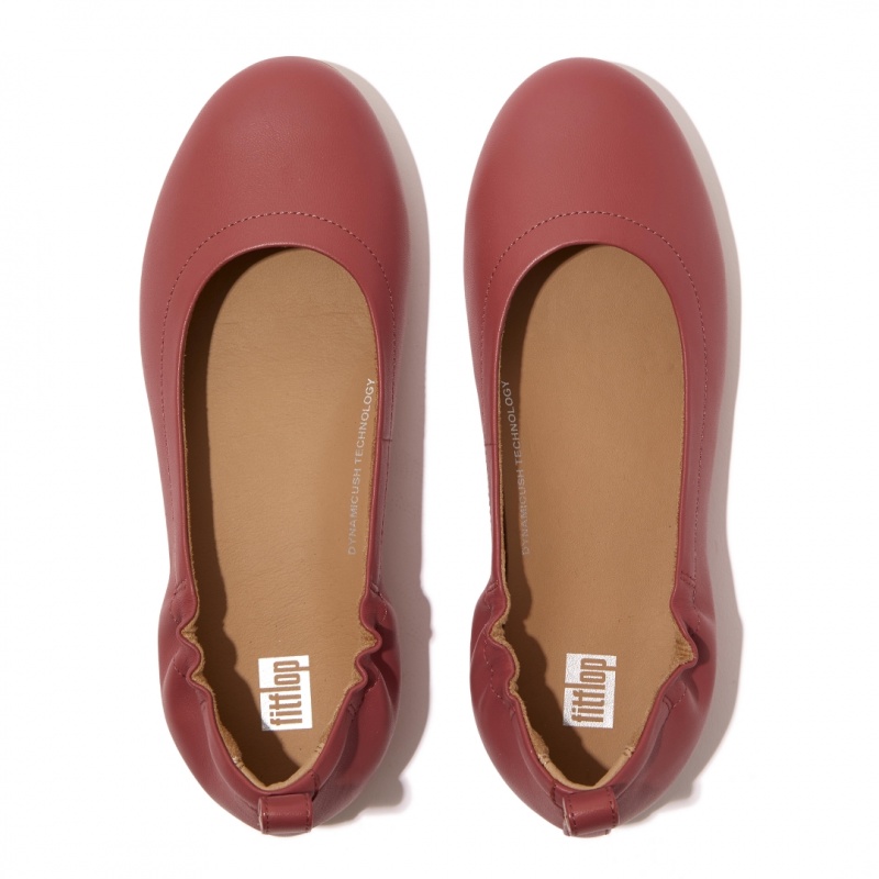 Fitflop Allegro Soft Ballerina Dame Rød | DK-816590-EDF