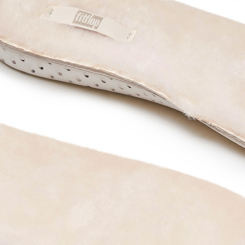 Fitflop Chrissie Shearling Slippers Indlægssåler Dame Hvide | DK-045362-XEP