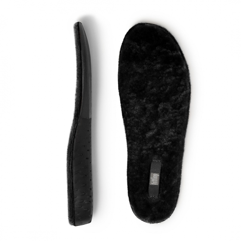 Fitflop Chrissie Shearling Slippers Indlægssåler Dame Sort | DK-482630-SJV