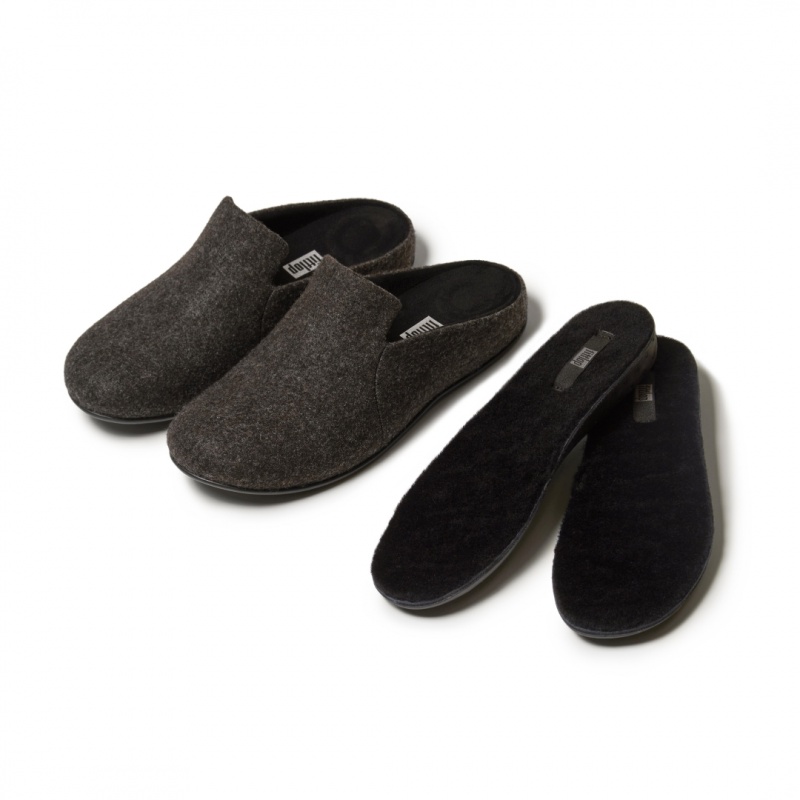 Fitflop Chrissie Shearling Slippers Indlægssåler Dame Sort | DK-482630-SJV