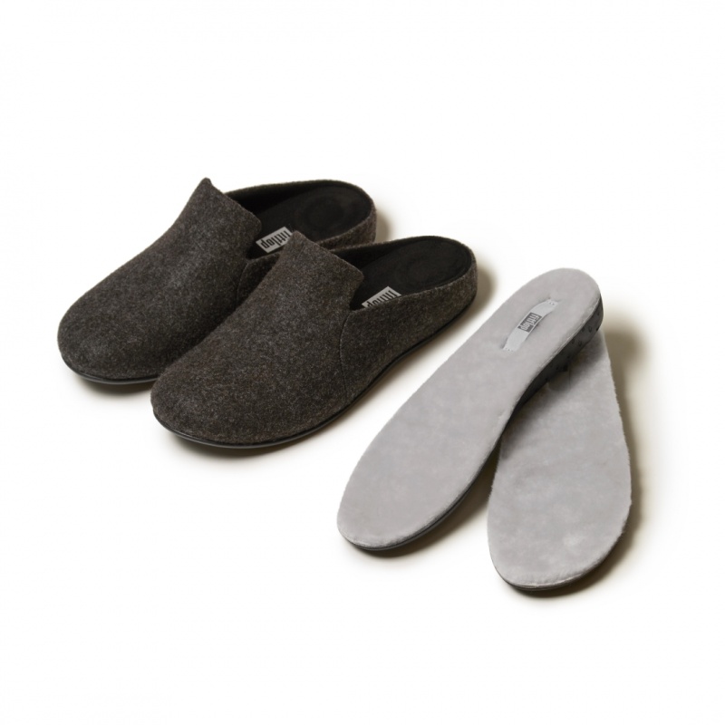 Fitflop Chrissie Shearling Slippers Indlægssåler Dame Grå | DK-730264-OQT