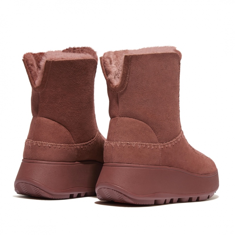 Fitflop F-Mode Double Faced Shearling Støvler Dame Brune | DK-589371-VOG