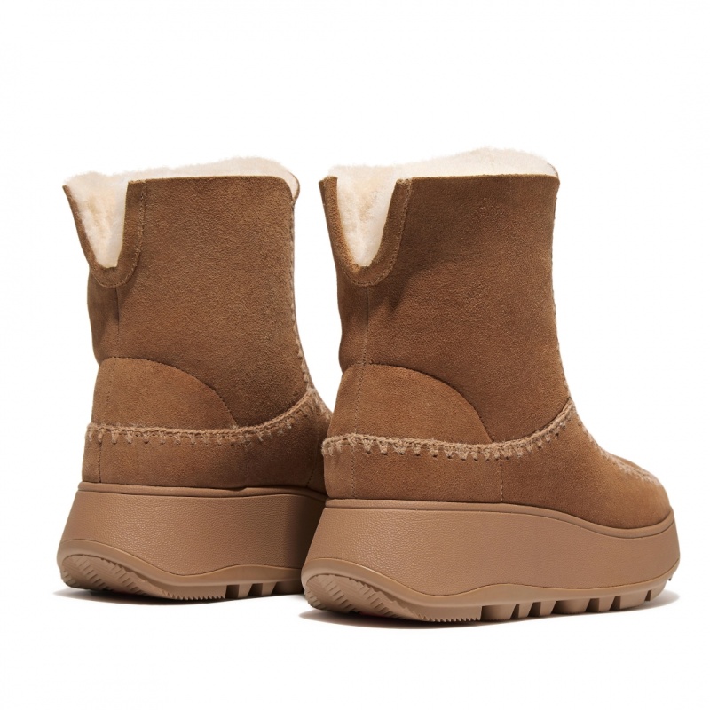 Fitflop F-Mode Double Faced Shearling Støvler Dame Brune | DK-621740-HBJ