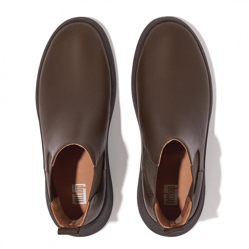 Fitflop F-Mode Flatform Chelsea Støvler Dame Brune | DK-317492-XEJ