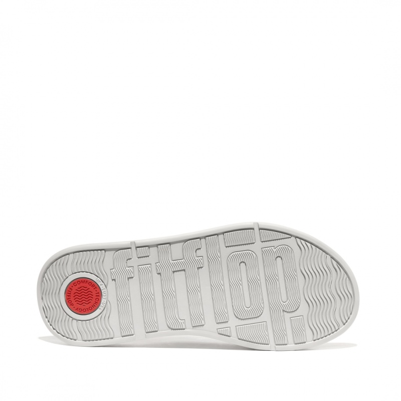 Fitflop F-Mode Læder Badesandaler Dame Sølv | DK-736085-KDE