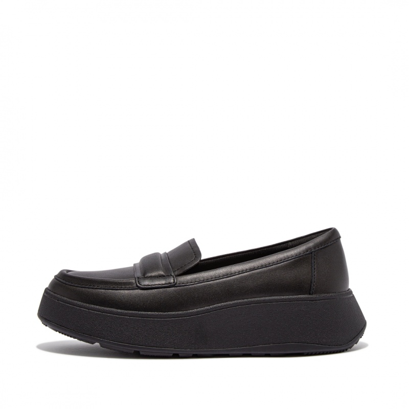 Fitflop F-Mode Loafers Dame Sort | DK-046537-JYR