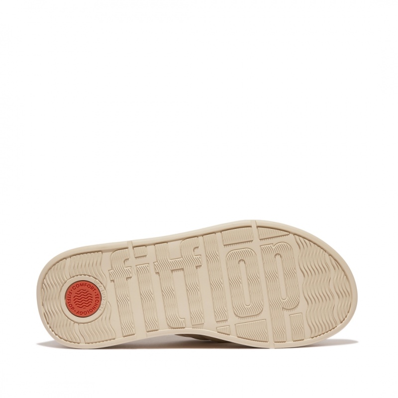 Fitflop F-Mode Slides Badesandaler Dame Grå Beige | DK-760915-NRS