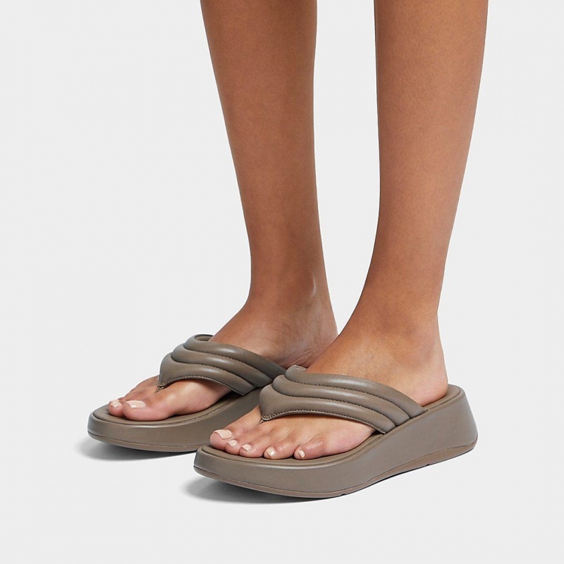 Fitflop F-Mode Tå Thongs Thongs Dame Grå | DK-479531-CMY