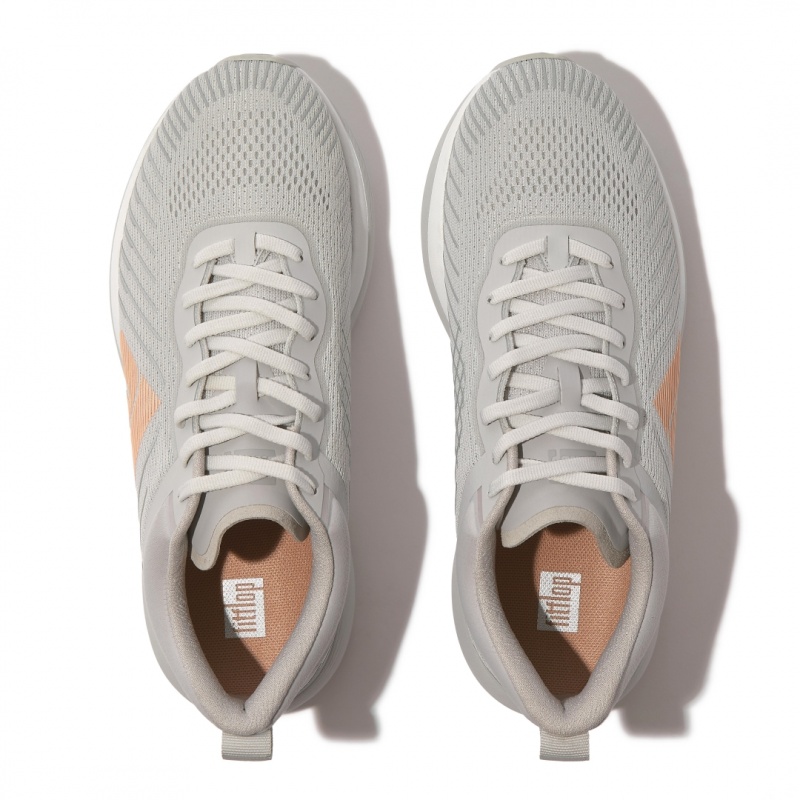 Fitflop Ff-Runner Poly Pu Tpu Sneakers Dame Grå | DK-760594-VAY