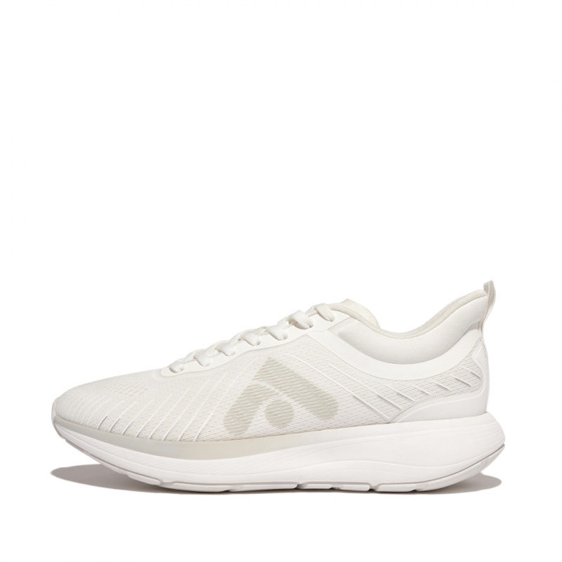 Fitflop Ff-Runner Poly Pu Tpu Sneakers Dame Hvide | DK-483275-AXL