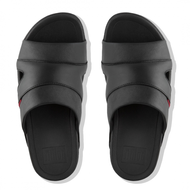 Fitflop Freeway Iii Badesandaler Herre Sort | DK-389617-AFR