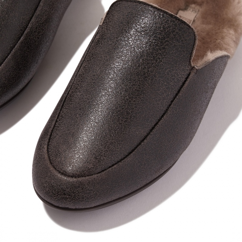 Fitflop Gen-Ff Felt Polyester Mules Dame Grå | DK-056841-FMH