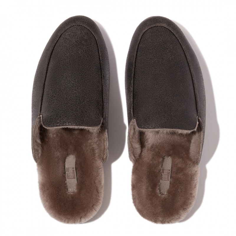 Fitflop Gen-Ff Felt Polyester Mules Dame Grå | DK-056841-FMH