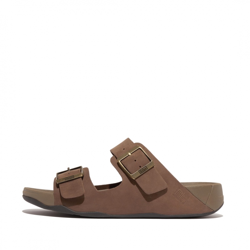 Fitflop Gogh Moc Nubuck Badesandaler Herre Brune | DK-078132-EWN