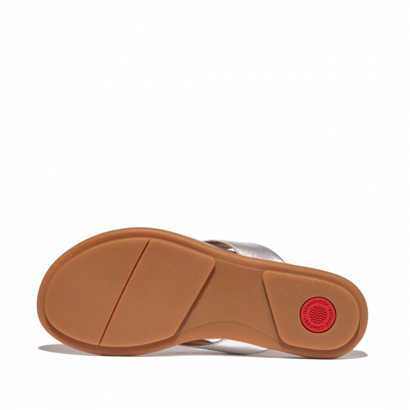 Fitflop Gracie Klipklapper Dame Sølv | DK-062359-BSZ