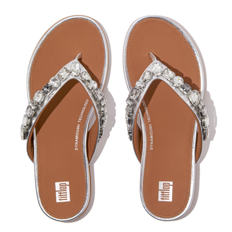 Fitflop Gracie Klipklapper Dame Sølv | DK-234196-XDA