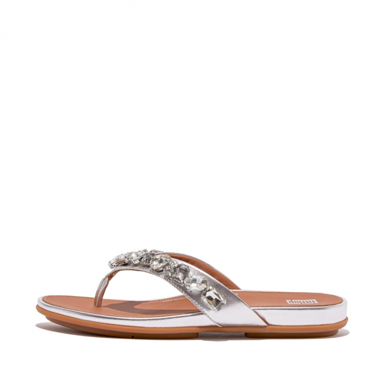 Fitflop Gracie Klipklapper Dame Sølv | DK-234196-XDA