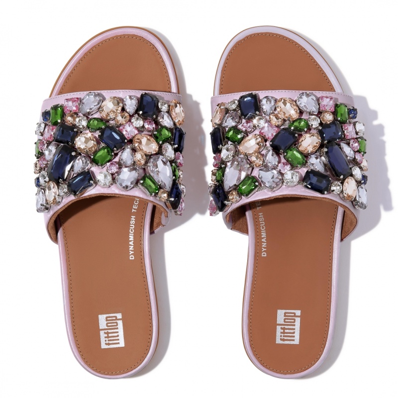 Fitflop Gracie Læder Badesandaler Dame Lyserød | DK-013756-UJS