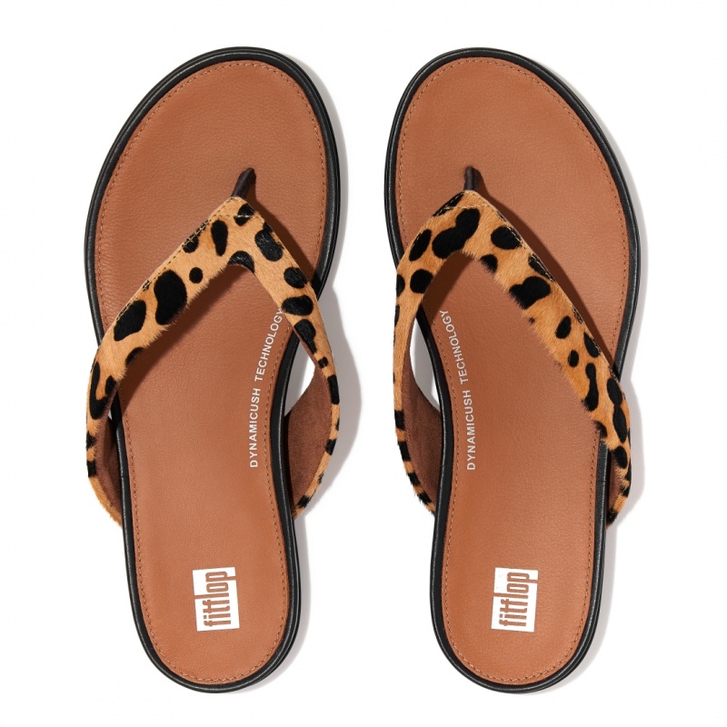 Fitflop Gracie Leopard Print Klipklapper Dame Leopard | DK-487520-QAD