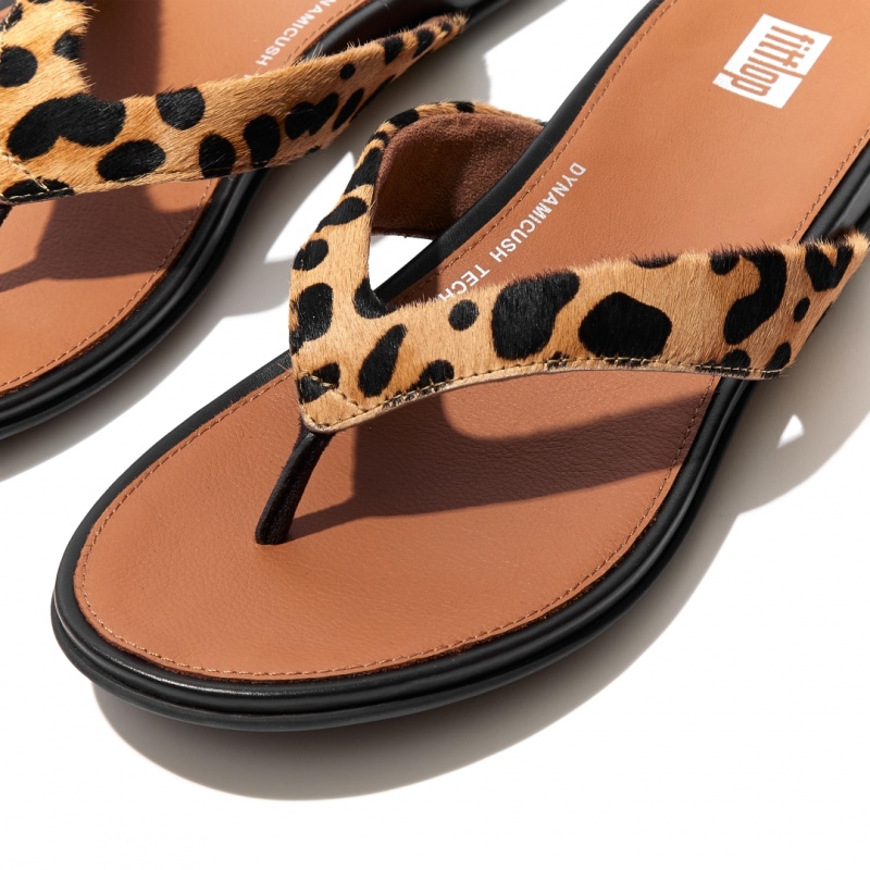 Fitflop Gracie Leopard Print Klipklapper Dame Leopard | DK-487520-QAD