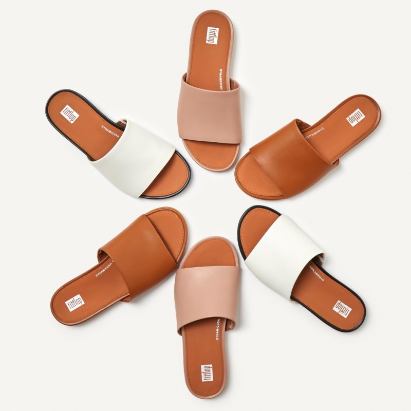 Fitflop Gracie Slides Badesandaler Dame Brune | DK-461580-JAE