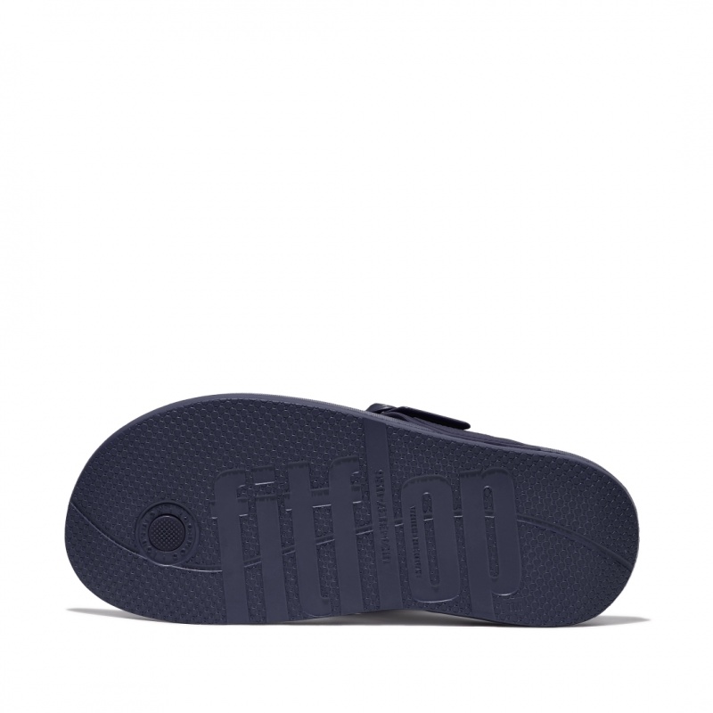 Fitflop Iqushion Adjustable Přezkou Klipklapper Dame Mørkeblå | DK-815632-KEN