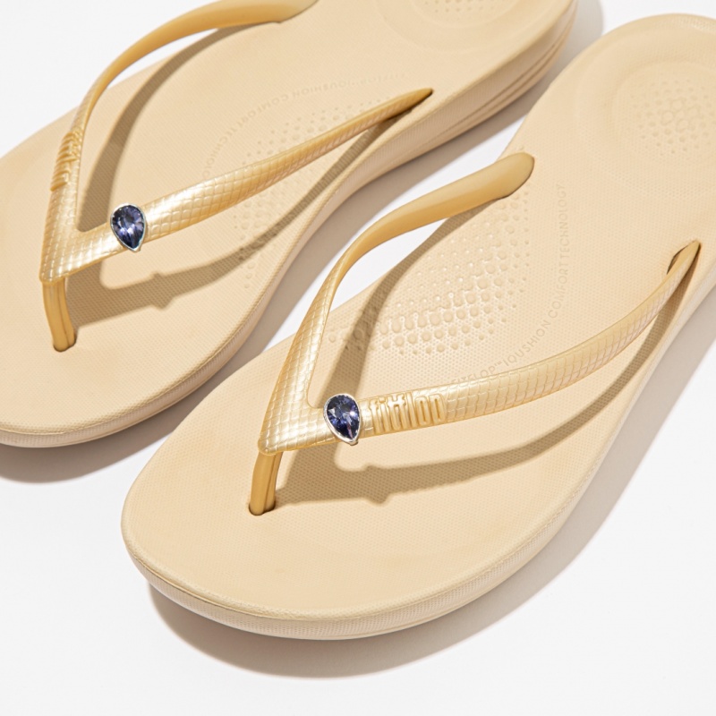 Fitflop Iqushion Crystal Teardrop 2-Pack Charms Dame Mørkeblå | DK-429053-BXZ