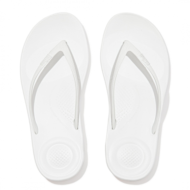 Fitflop Iqushion Ergonomc Klipklapper Dame Hvide | DK-741852-REA