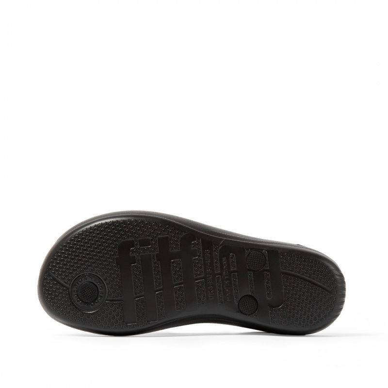 Fitflop Iqushion Ergonomc Klipklapper Dame Sort | DK-423917-INU