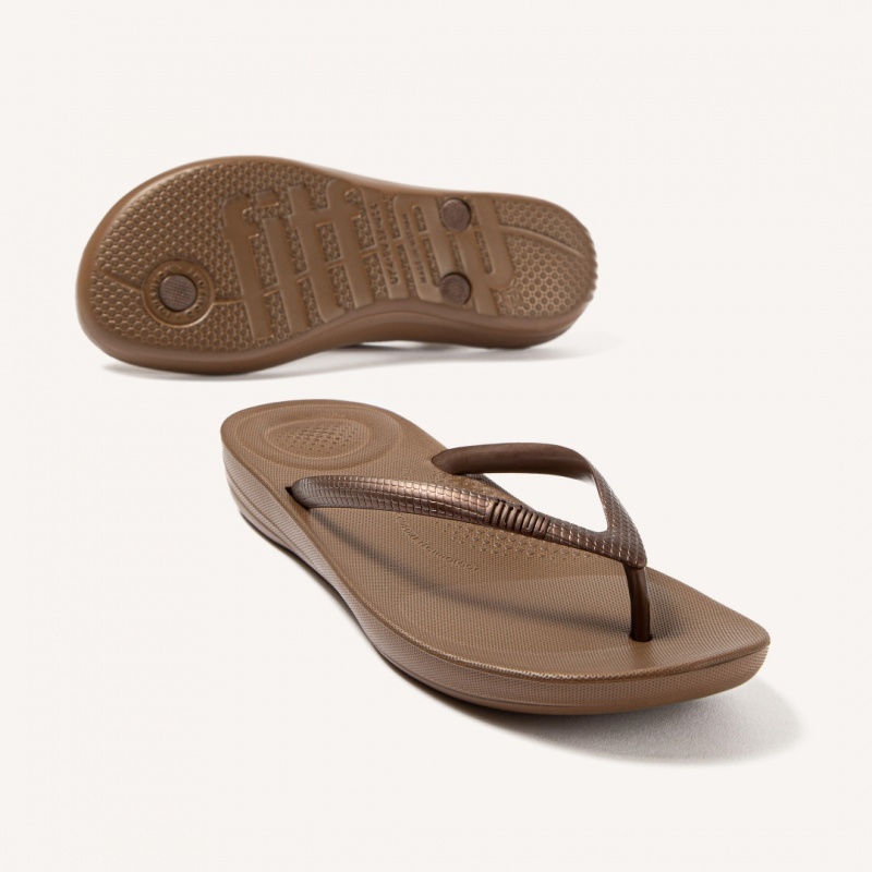 Fitflop Iqushion Ergonomc Klipklapper Dame Brune | DK-543962-PEA