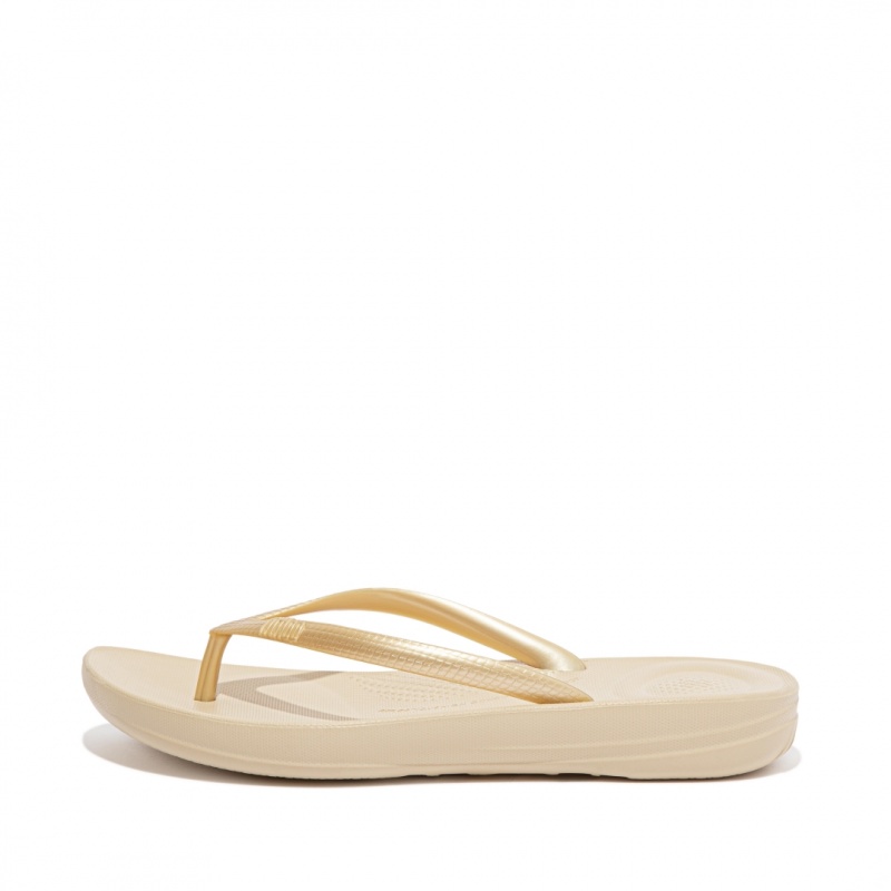 Fitflop Iqushion Ergonomc Klipklapper Dame Guld | DK-063572-QYF